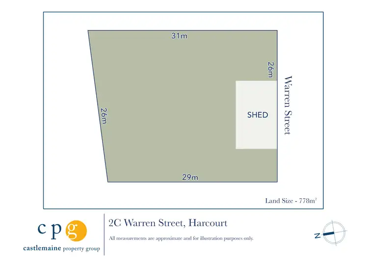 Floorplan of Homely land listing, 2C Warren Street, Harcourt VIC 3453
