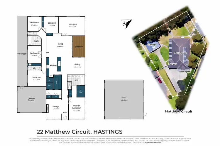 Floorplan of Homely house listing, 22 Matthew Circuit, Hastings VIC 3915