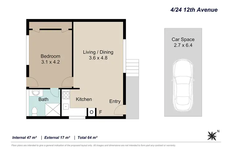 Floorplan of Homely unit listing, 4/24 Twelfth Avenue, St Lucia QLD 4067