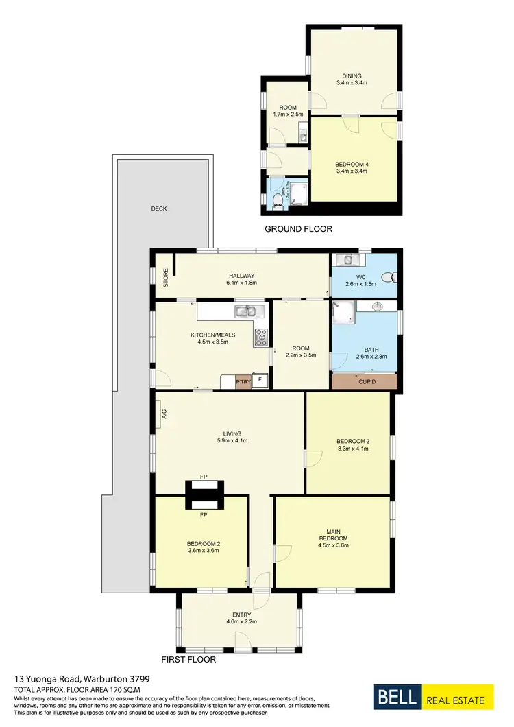 Floorplan of Homely house listing, 13 Yuonga Road, Warburton VIC 3799