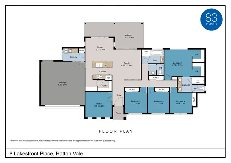 Floorplan of Homely house listing, 8 Lakesfront Place, Hatton Vale QLD 4341
