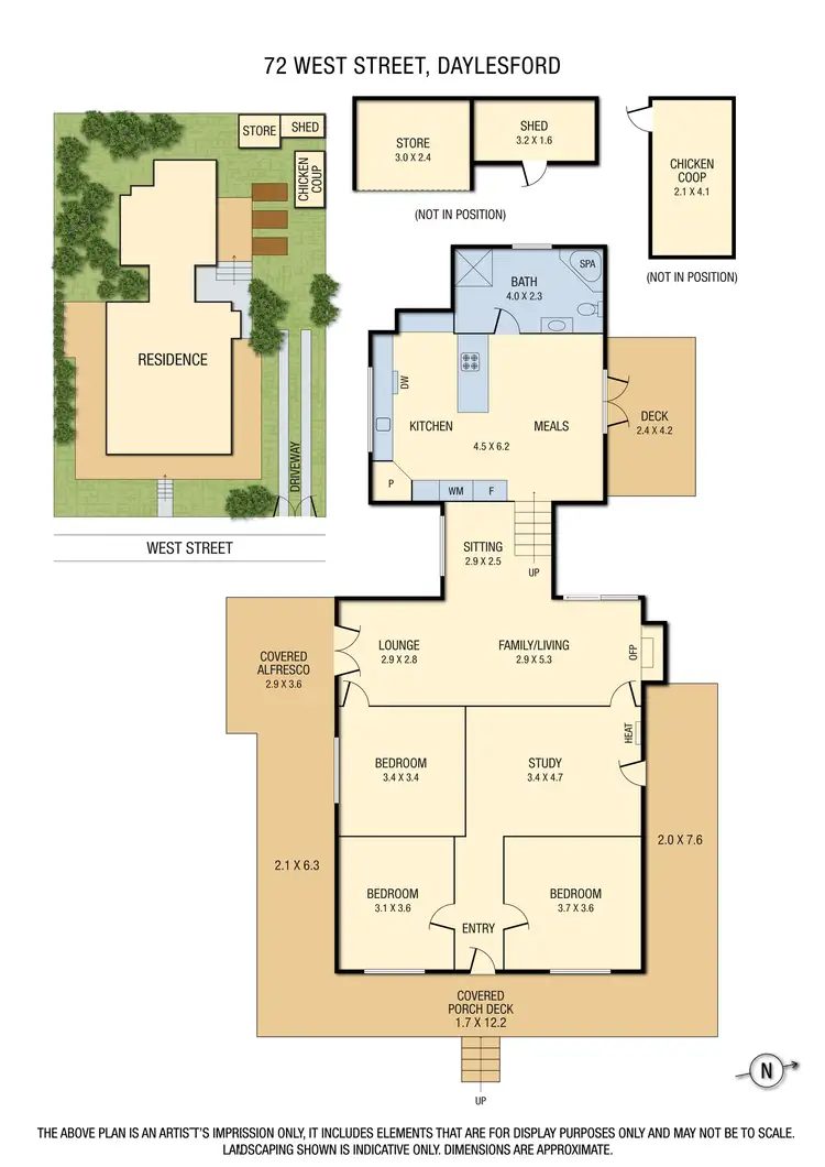 Floorplan of Homely house listing, 72 West Street, Daylesford VIC 3460