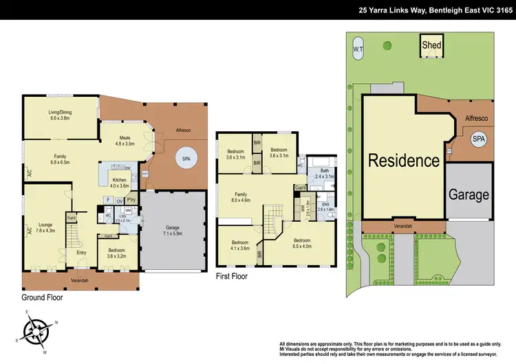 Floorplan of Homely house listing, 25 Yarra Links Way, Bentleigh East VIC 3165