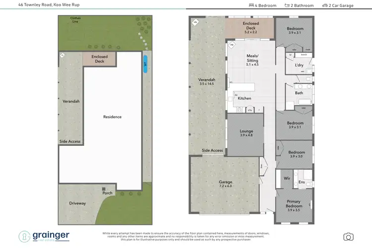 Floorplan of Homely house listing, 46 Townley Road, Koo Wee Rup VIC 3981
