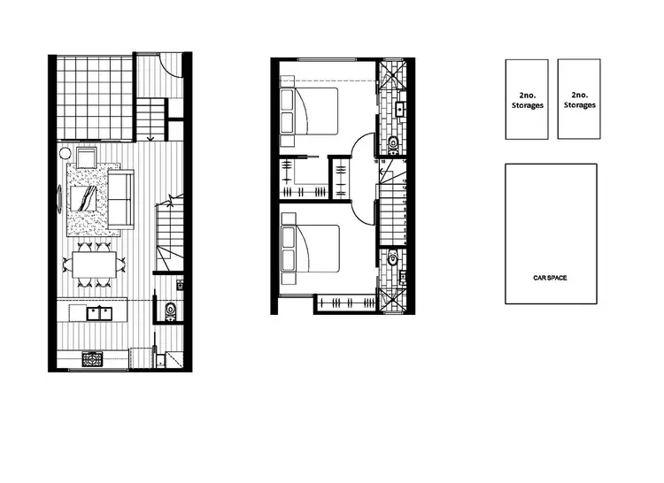 Floorplan of Homely townhouse listing, 6/24 Station Avenue, Mckinnon VIC 3204