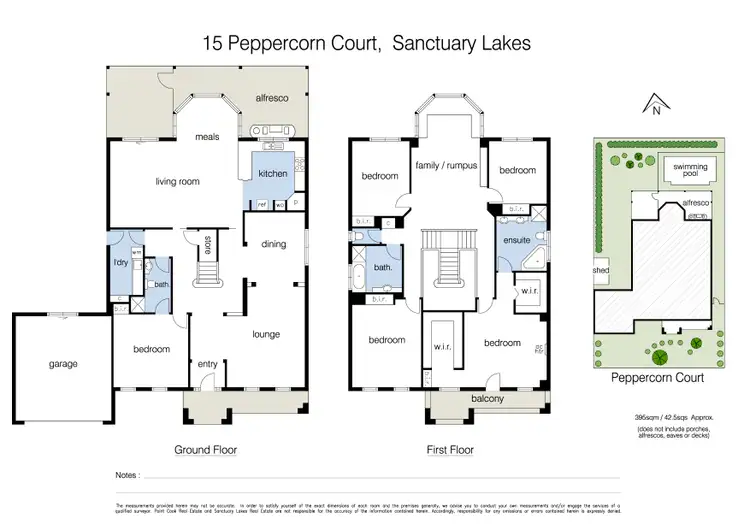 Floorplan of Homely house listing, 15 Peppercorn Court, Sanctuary Lakes VIC 3030