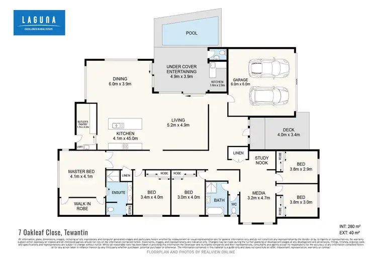 Floorplan of Homely house listing, 7 Oakleaf Close, Tewantin QLD 4565