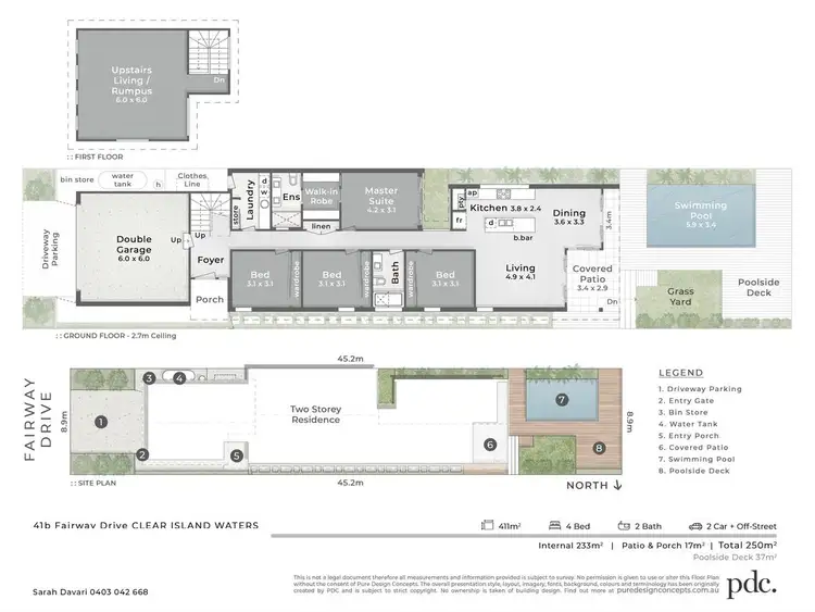 Floorplan of Homely house listing, 41b Fairway Drive, Clear Island Waters QLD 4226