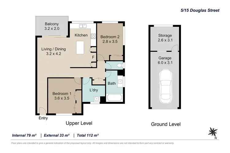 Floorplan of Homely unit listing, 5/15 Douglas Street, St Lucia QLD 4067
