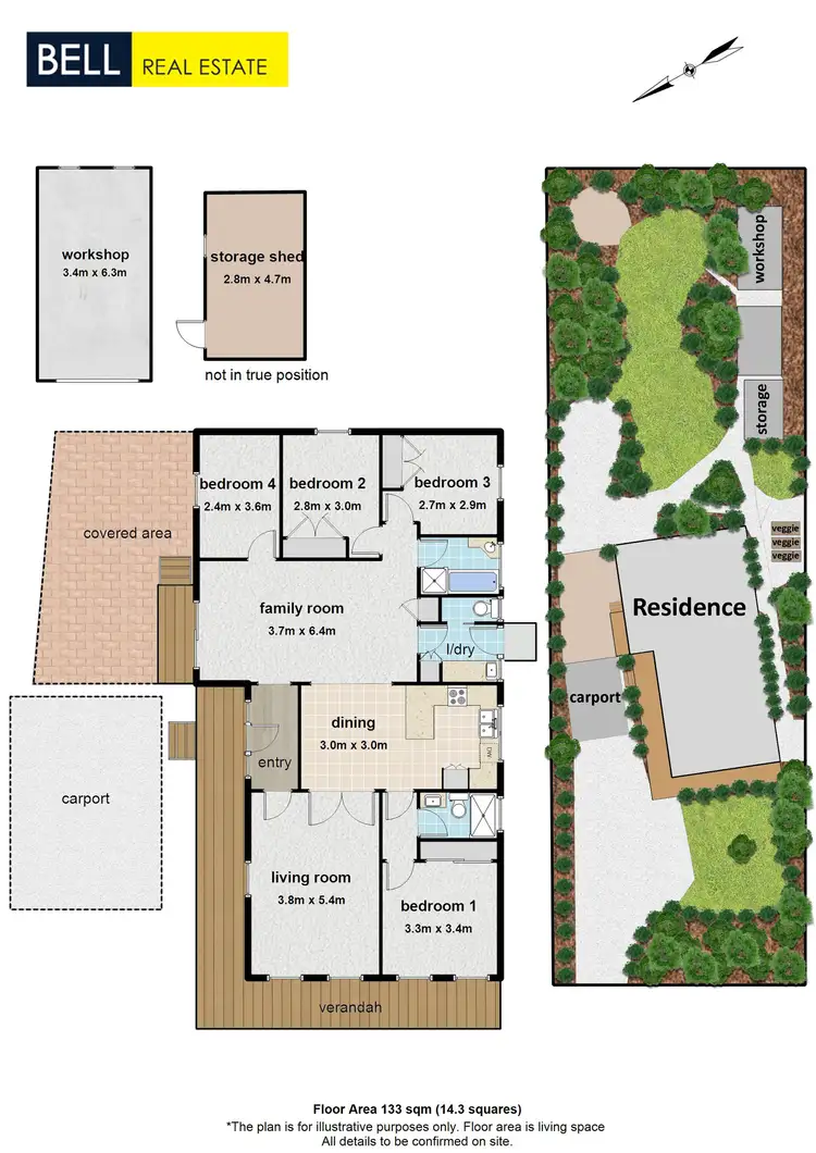 Floorplan of Homely house listing, 2A Magnolia Grove, Montrose VIC 3765