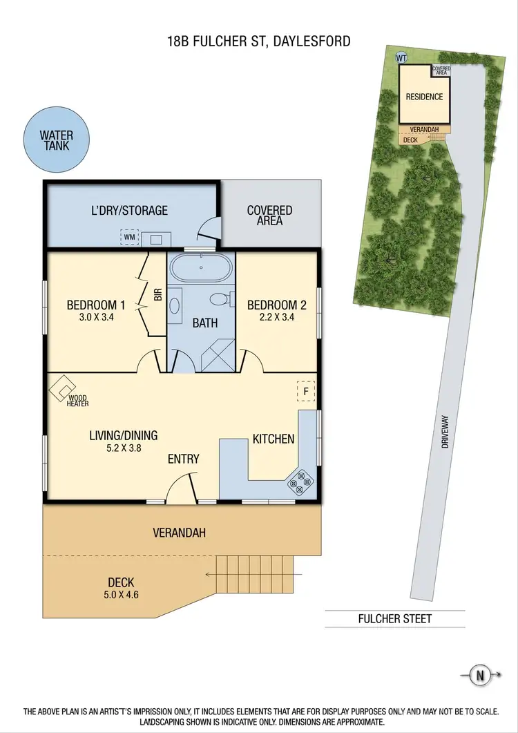 Floorplan of Homely house listing, 18B Fulcher Street, Daylesford VIC 3460