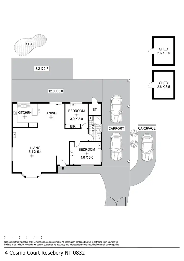 Floorplan of Homely house listing, 4 Cosmo Court, Rosebery NT 832