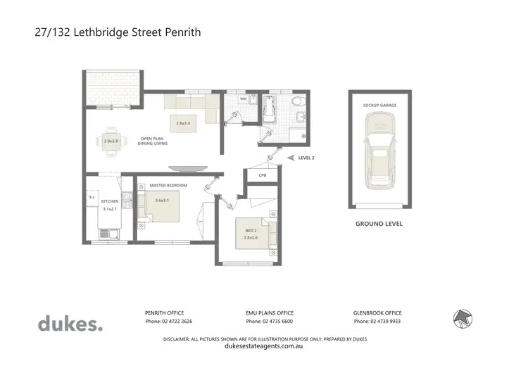 Floorplan of Homely unit listing, 27/132 Lethbridge Street, Penrith NSW 2750