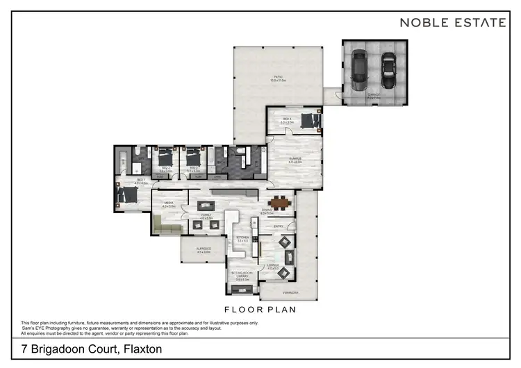 Floorplan of Homely rural property listing, 7 Brigadoon Court, Flaxton QLD 4560