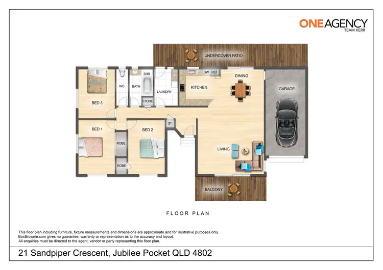 Floorplan of Homely house listing, 21 Sandpiper Crescent, Jubilee Pocket QLD 4802