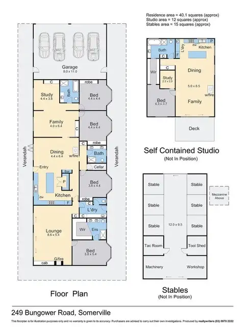 Floorplan of Homely house listing, 249 Bungower Road, Somerville VIC 3912