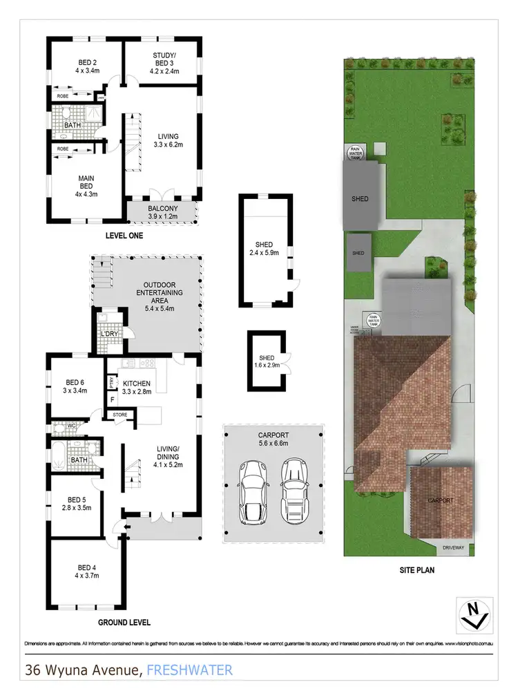 Floorplan of Homely house listing, 36 Wyuna Avenue, Freshwater NSW 2096