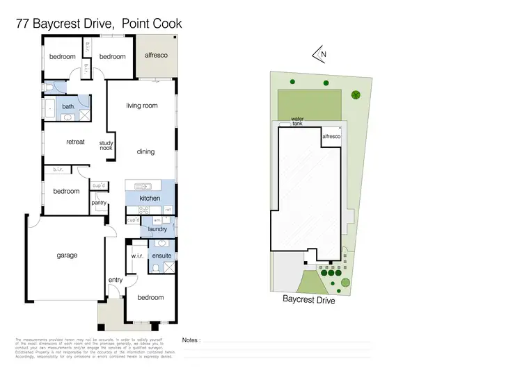 Floorplan of Homely house listing, 77 Baycrest Drive, Point Cook VIC 3030
