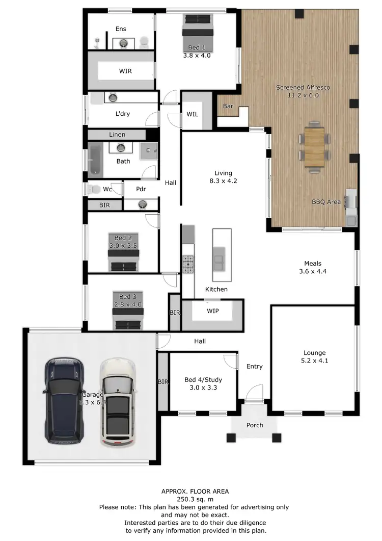 Floorplan of Homely house listing, 10 Dempster Place, Leneva VIC 3691