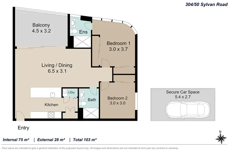 Floorplan of Homely unit listing, 304/50 Sylvan Road, Toowong QLD 4066