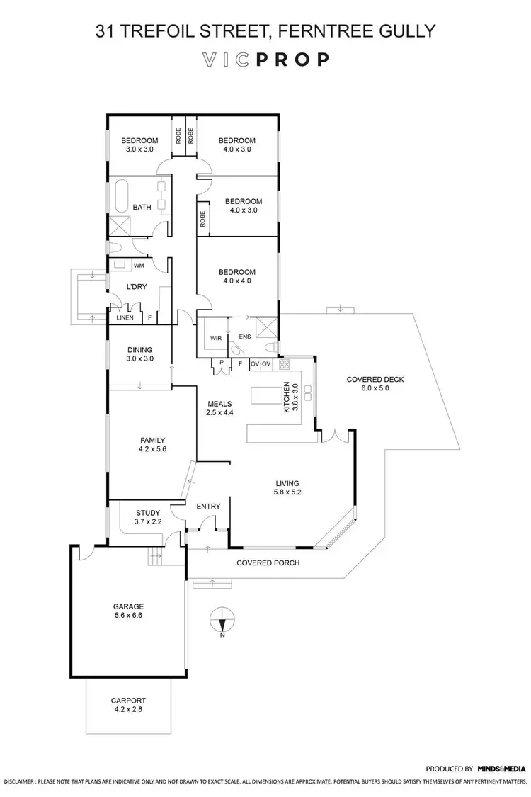 Floorplan of Homely house listing, 31 Trefoil Street, Ferntree Gully VIC 3156