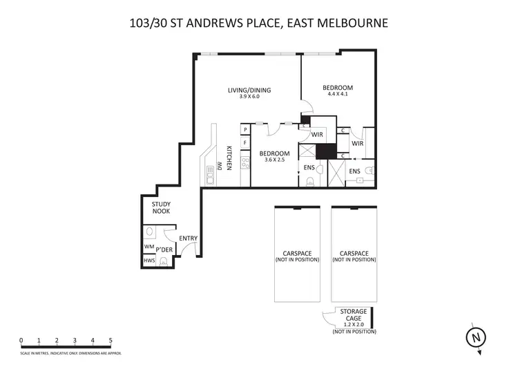 Floorplan of Homely apartment listing, 103/30 St Andrews Place, East Melbourne VIC 3002