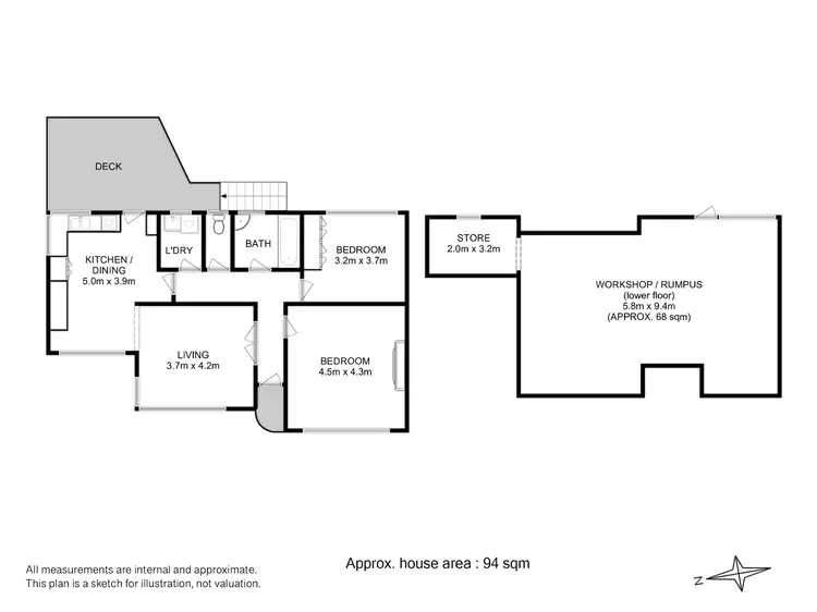 Floorplan of Homely unit listing, 1/1 Stapleton Street, Glenorchy TAS 7010