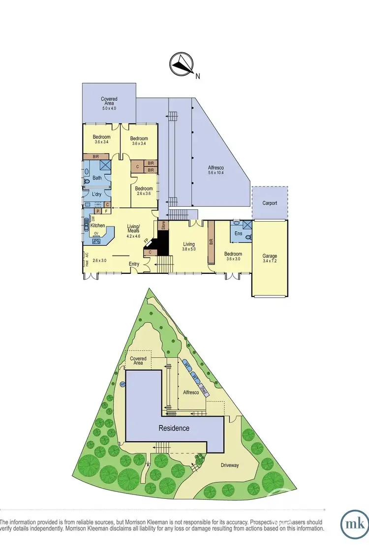 Floorplan of Homely house listing, 36 Floriston Grove, Eltham VIC 3095