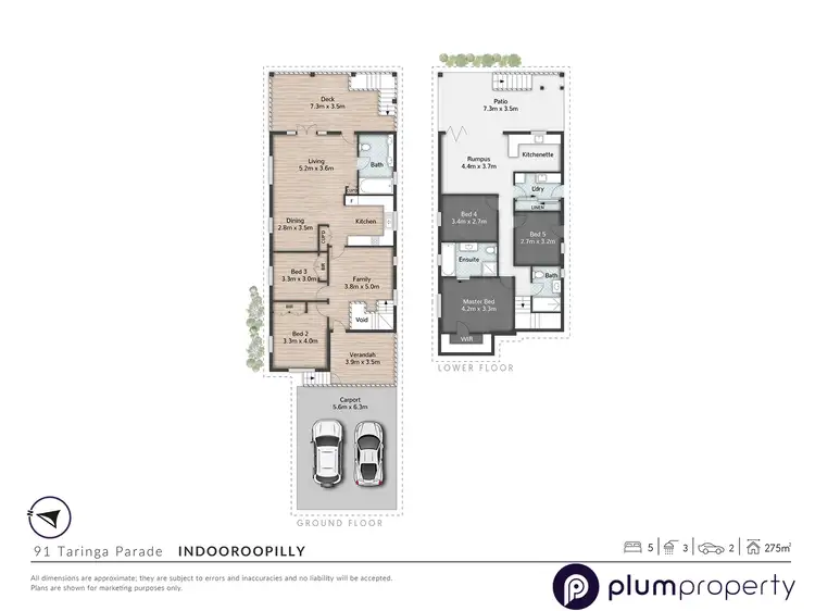 Floorplan of Homely house listing, 91 Taringa Parade, Indooroopilly QLD 4068