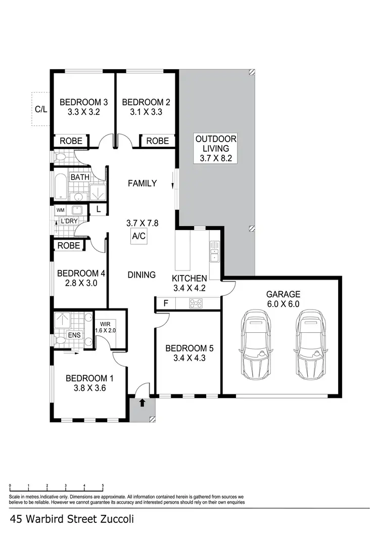 Floorplan of Homely house listing, 45 Warbird Street, Zuccoli NT 832