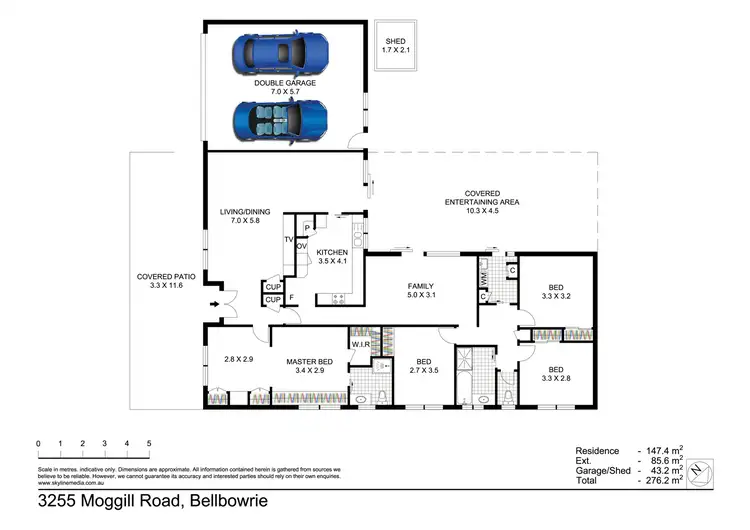 Floorplan of Homely house listing, 3255 Moggill Road, Bellbowrie QLD 4070