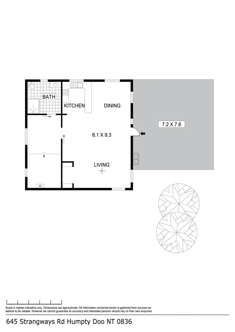 Floorplan of Homely land listing, 645 Strangways Road, Humpty Doo NT 836