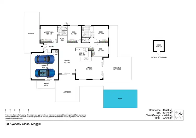 Floorplan of Homely house listing, 28 Kyecody Close, Moggill QLD 4070