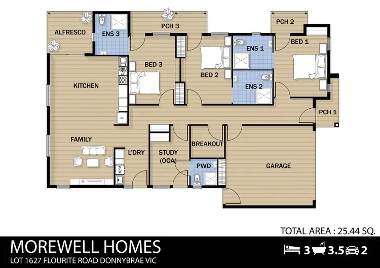 Floorplan of Homely house listing, Lot 1627 Fluorite Road, Donnybrook VIC 3064