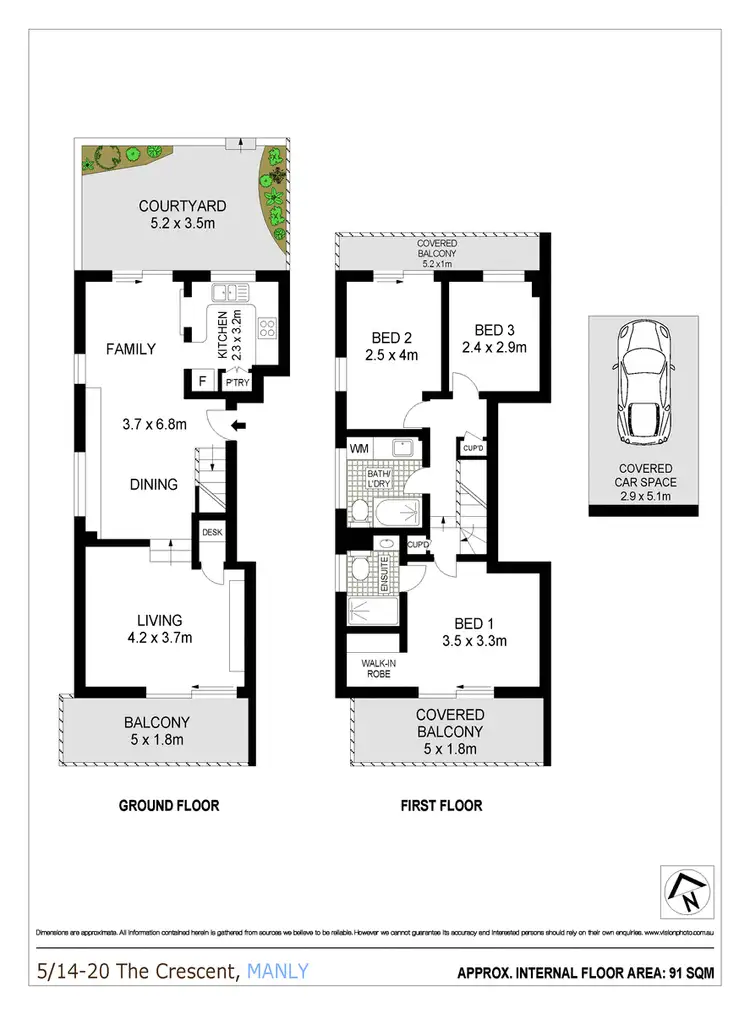 Floorplan of Homely apartment listing, 5/14-20 The Crescent, Manly NSW 2095
