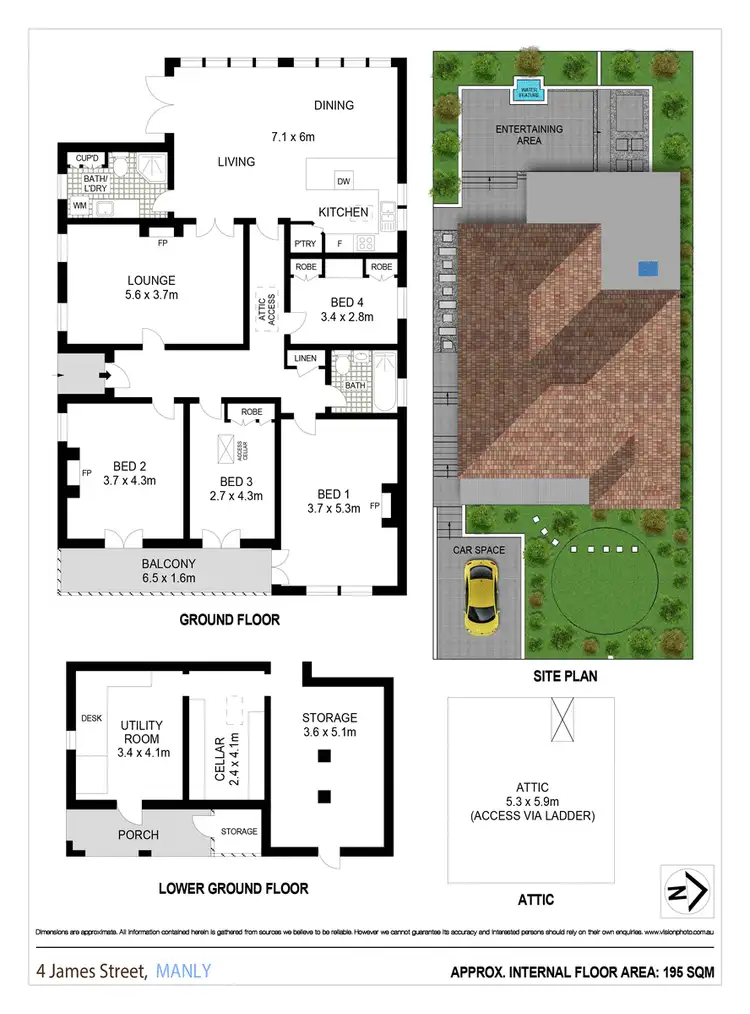 Floorplan of Homely house listing, 4 James Street, Manly NSW 2095