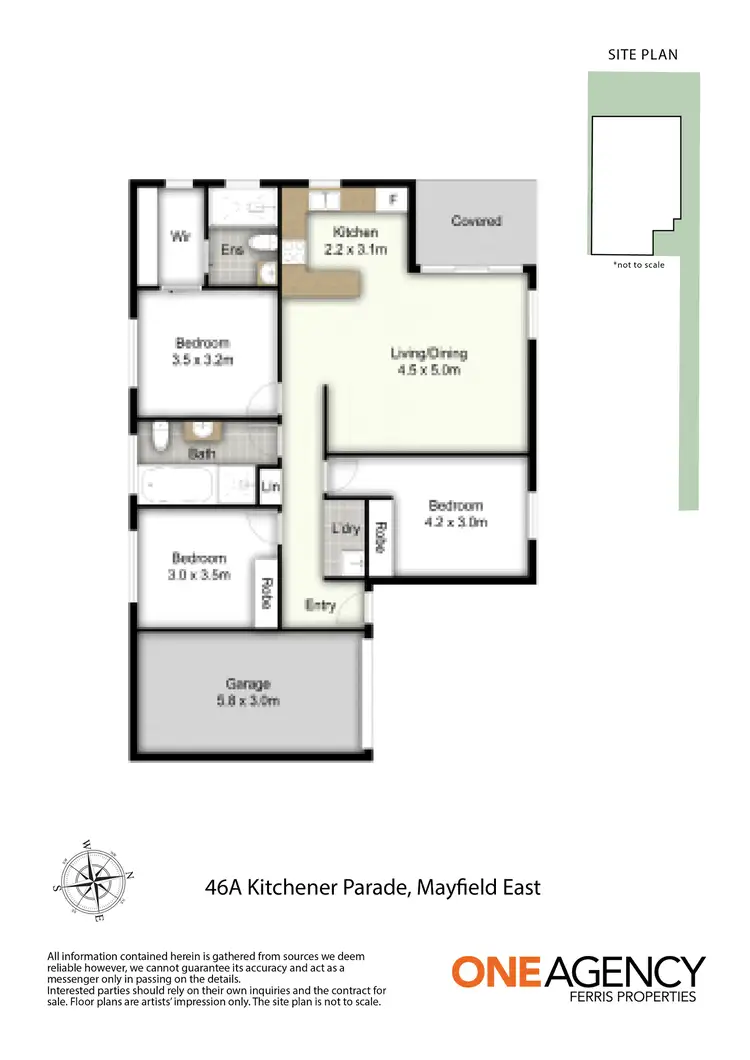 Floorplan of Homely house listing, 46A Kitchener Parade, Mayfield East NSW 2304
