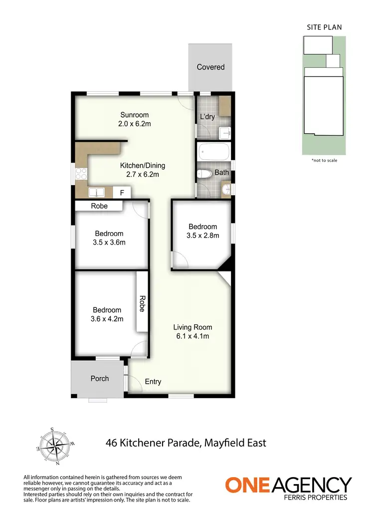 Floorplan of Homely house listing, 46 Kitchener Parade, Mayfield East NSW 2304