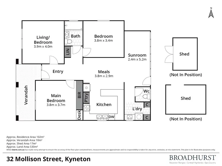 Floorplan of Homely house listing, 32 Mollison Street, Kyneton VIC 3444