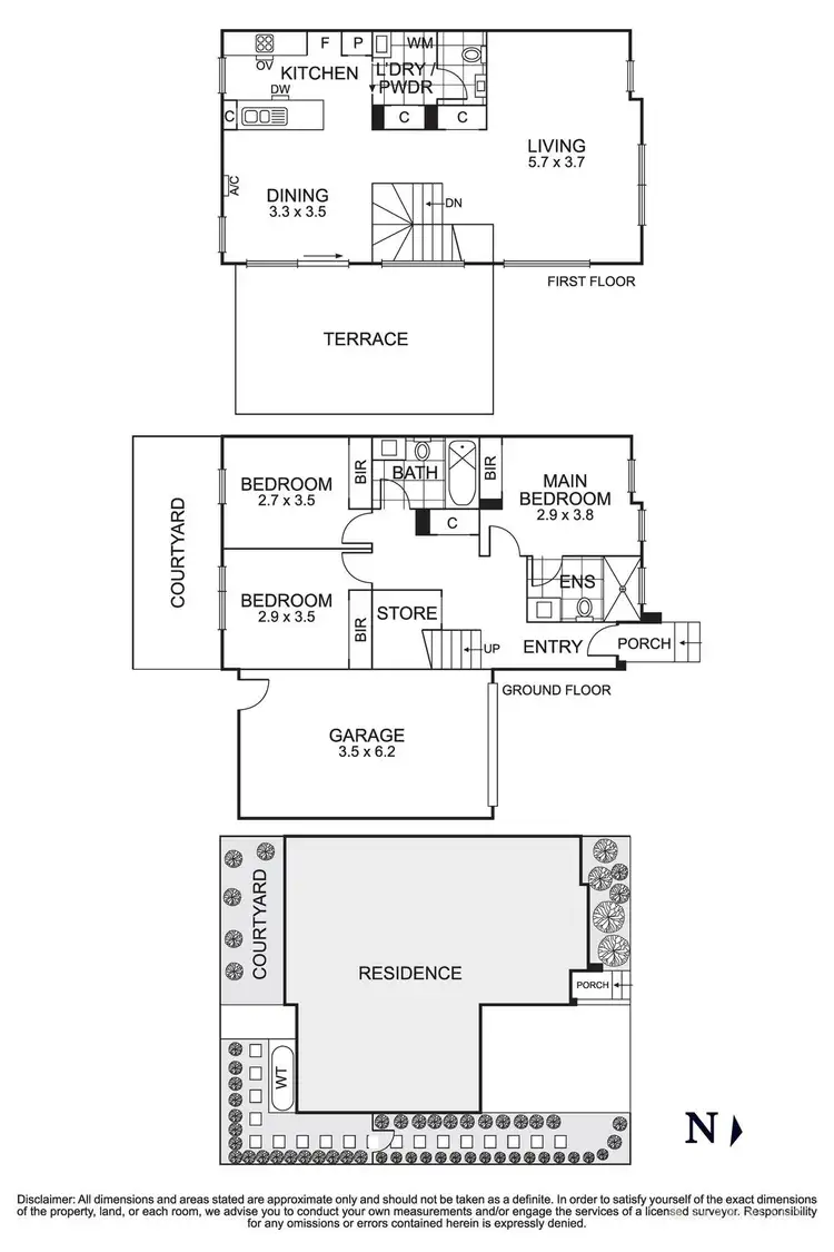 Floorplan of Homely townhouse listing, 12/21 Doncaster East Road, Mitcham VIC 3132