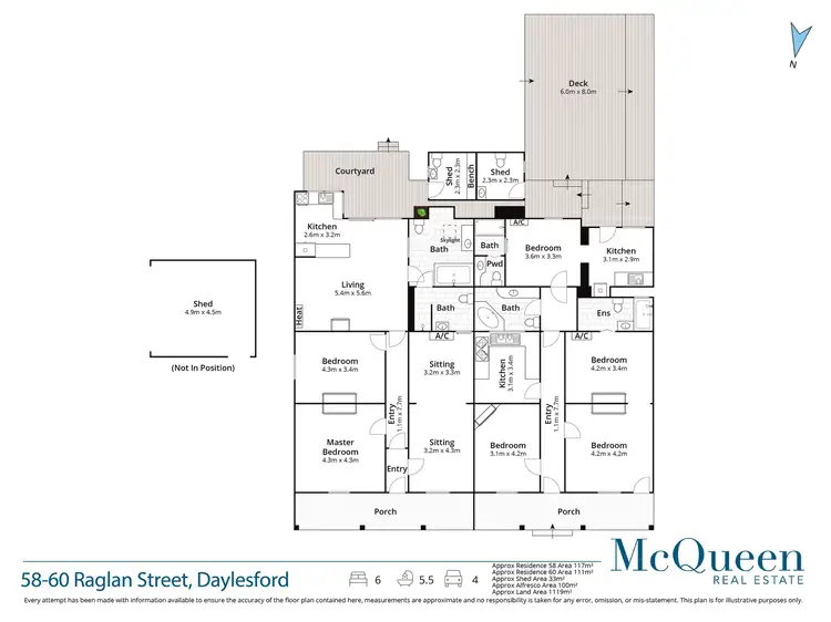 Floorplan of Homely house listing, 58 - 60 Raglan  Street, Daylesford VIC 3460