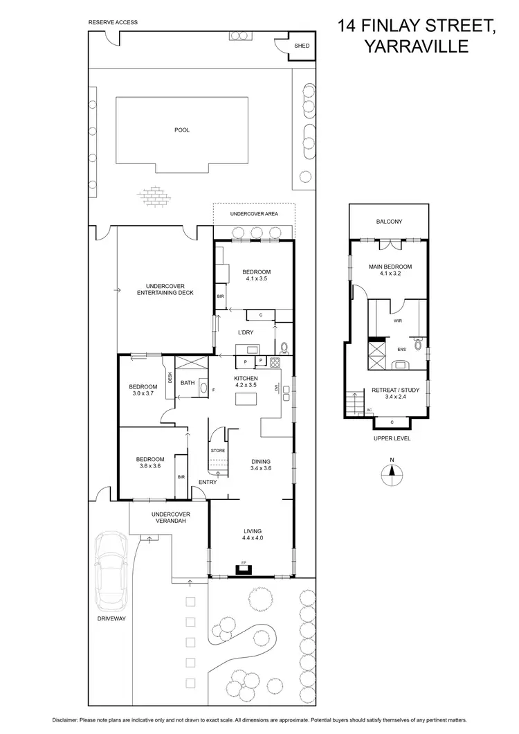 Floorplan of Homely house listing, 14 Finlay Street, Yarraville VIC 3013