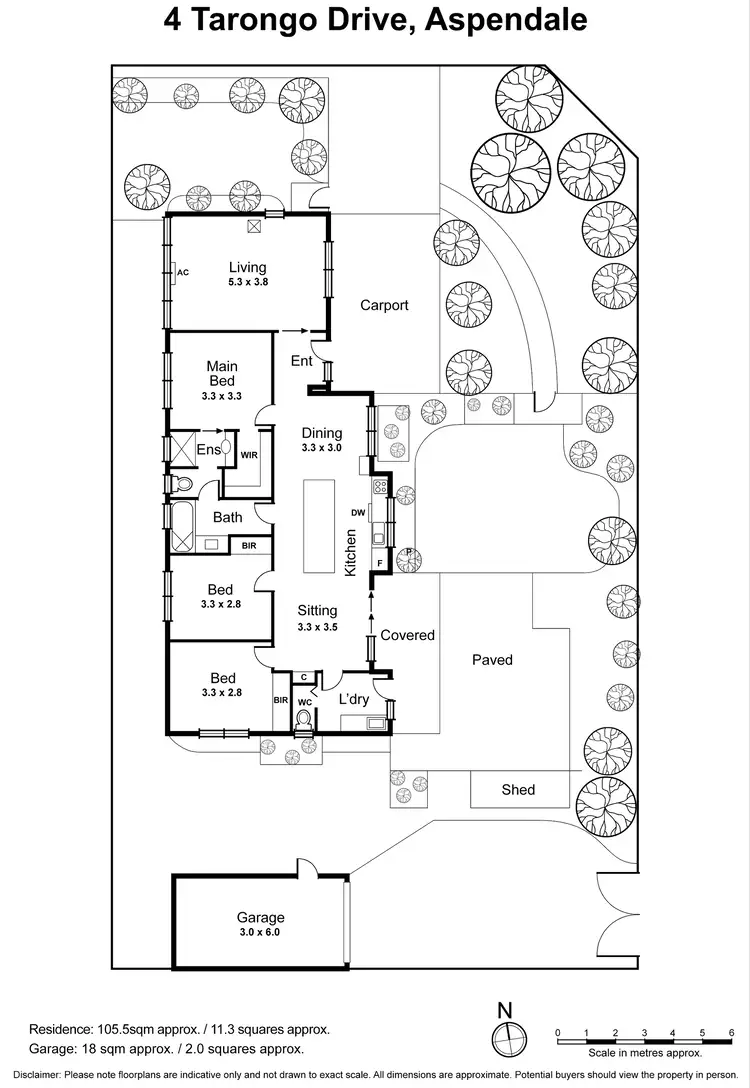 Floorplan of Homely house listing, 4 Tarongo Drive, Aspendale VIC 3195