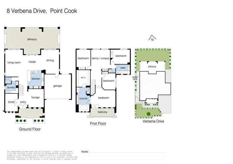 Floorplan of Homely house listing, 8 Verbena Drive, Point Cook VIC 3030