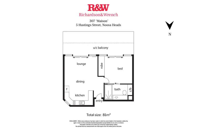 Floorplan of Homely apartment listing, 307/5 Hastings Street, Noosa Heads QLD 4567