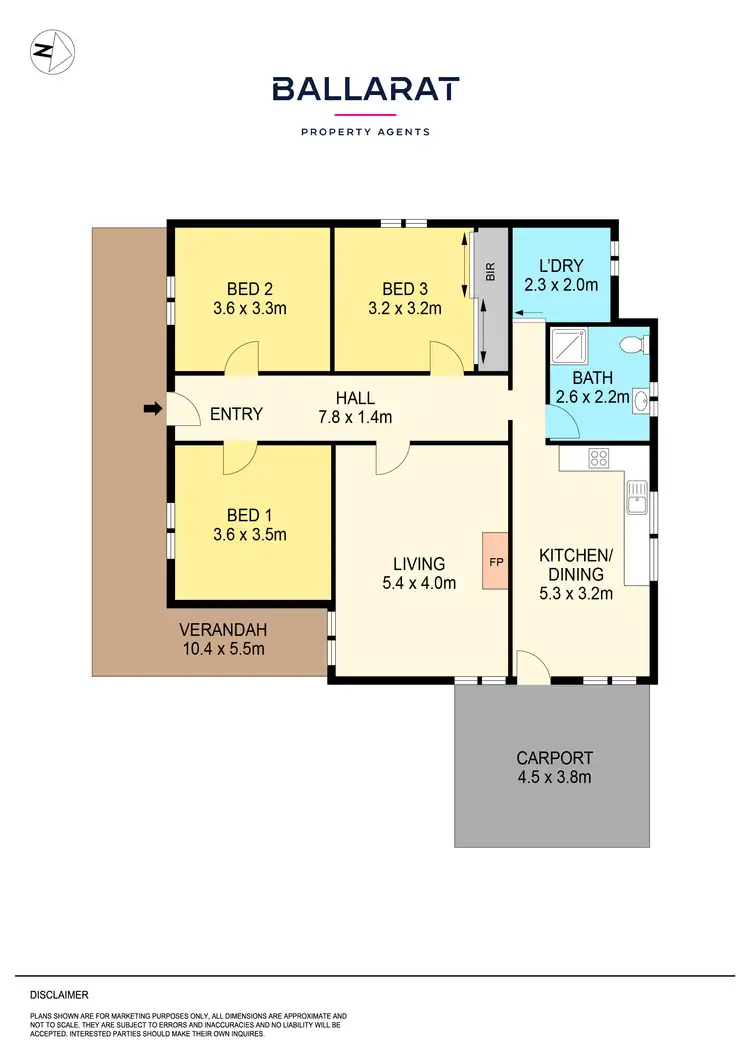 Floorplan of Homely house listing, 307 Humffray Street, Brown Hill VIC 3350