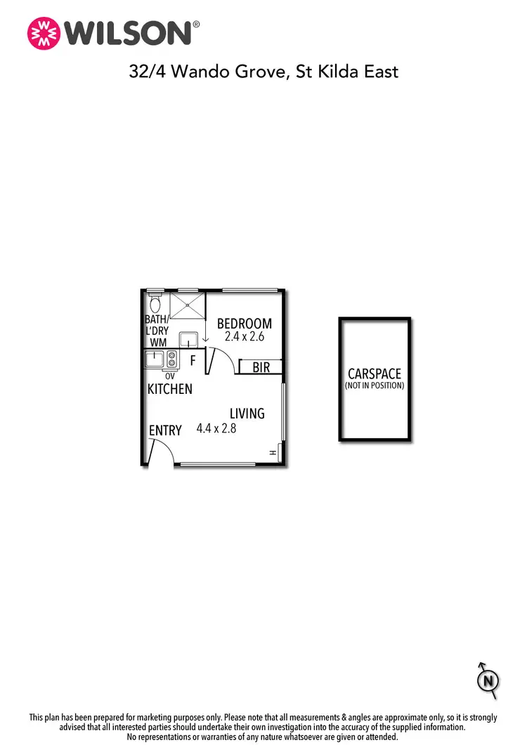 Floorplan of Homely apartment listing, 32/4 Wando Grove, St Kilda East VIC 3183