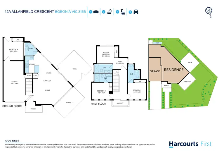 Floorplan of Homely house listing, 42A Allanfield Crescent, Boronia VIC 3155