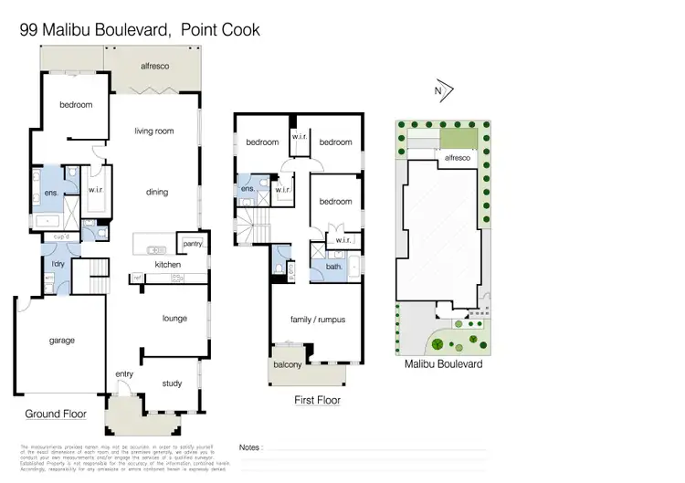 Floorplan of Homely house listing, 99 Malibu Boulevard, Point Cook VIC 3030