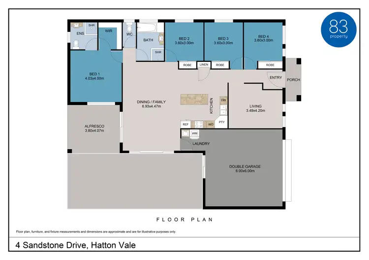 Floorplan of Homely house listing, 4 Sandstone Drive, Hatton Vale QLD 4341